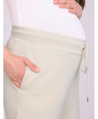 Women's Under the Belly Wide Leg Sweatpants - Motherhood Maternity