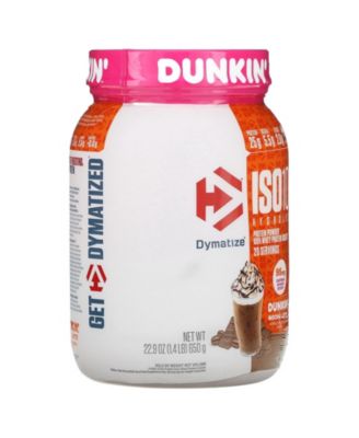 ISO100 Hydrolyzed  100% Whey Protein Isolate  Dunkin  Mocha Latte  -  1.4 lb (650