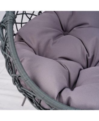 Cat Swing Bed with Stand and Cushion Indoor Outdoor Hammock for Cats and Small Pets