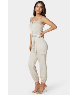 Women's Zip Front Jogger Jumpsuit