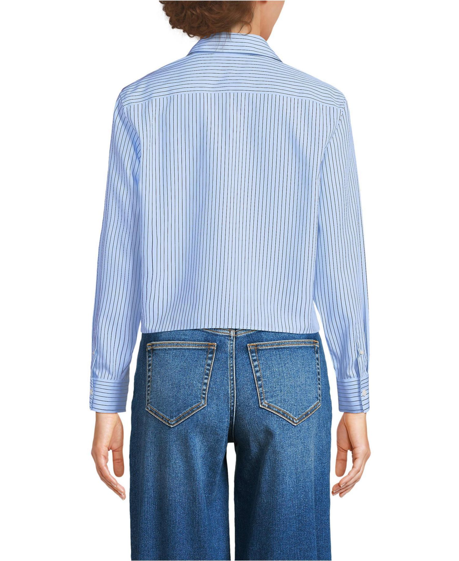 Women's No Iron Boxy Cropped Shirt
