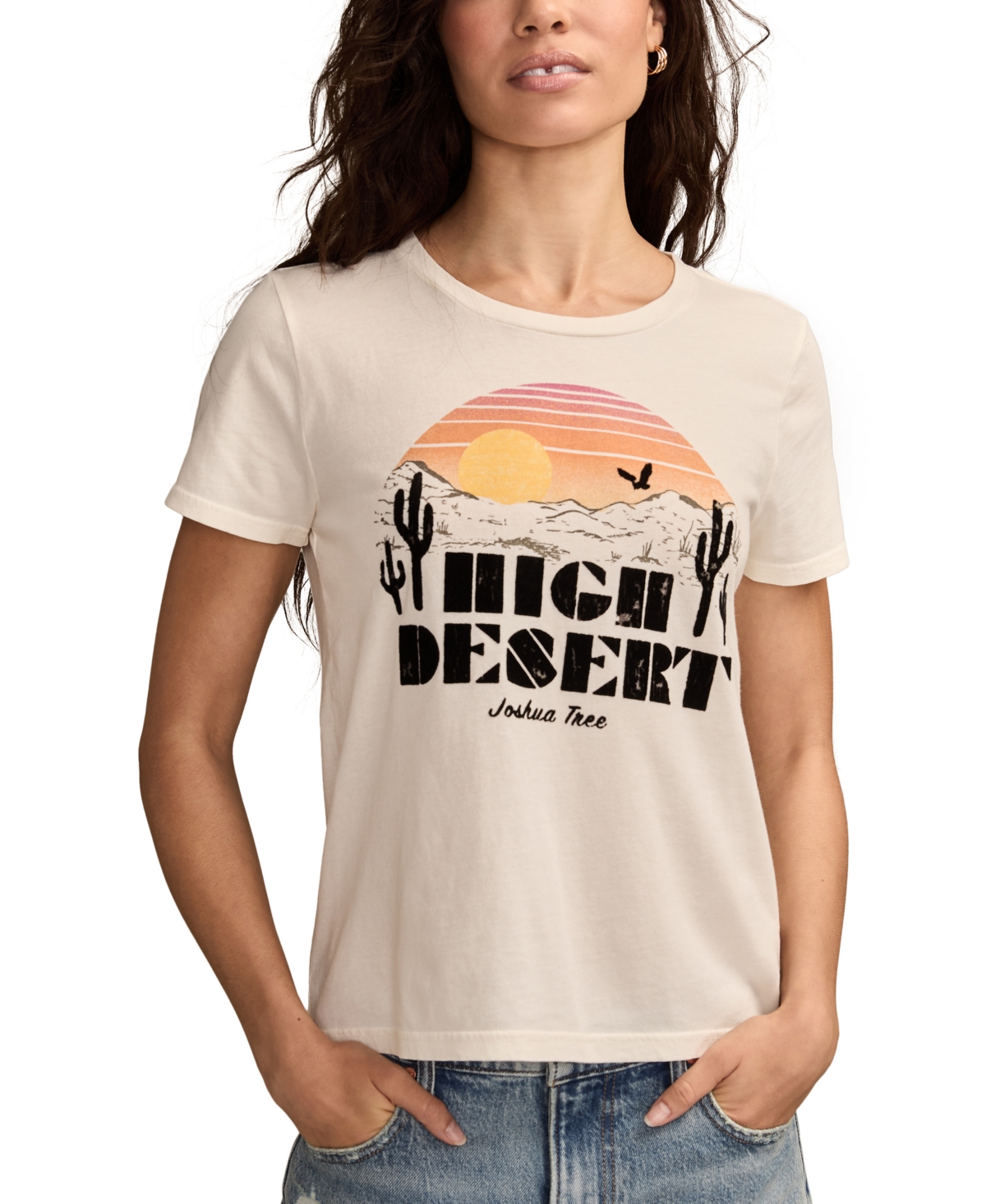 Lucky Brand High Desert Graphic T-shirt In Neutral