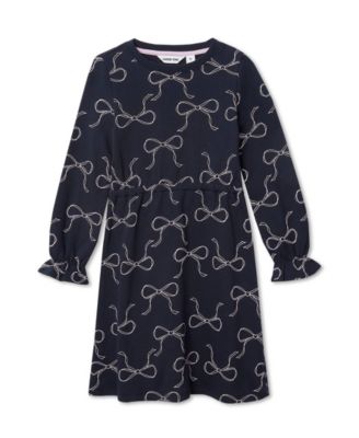 Girls Long Sleeve French Terry Knit Dress
