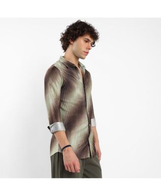 Campus Ombre-Pleated Shirt