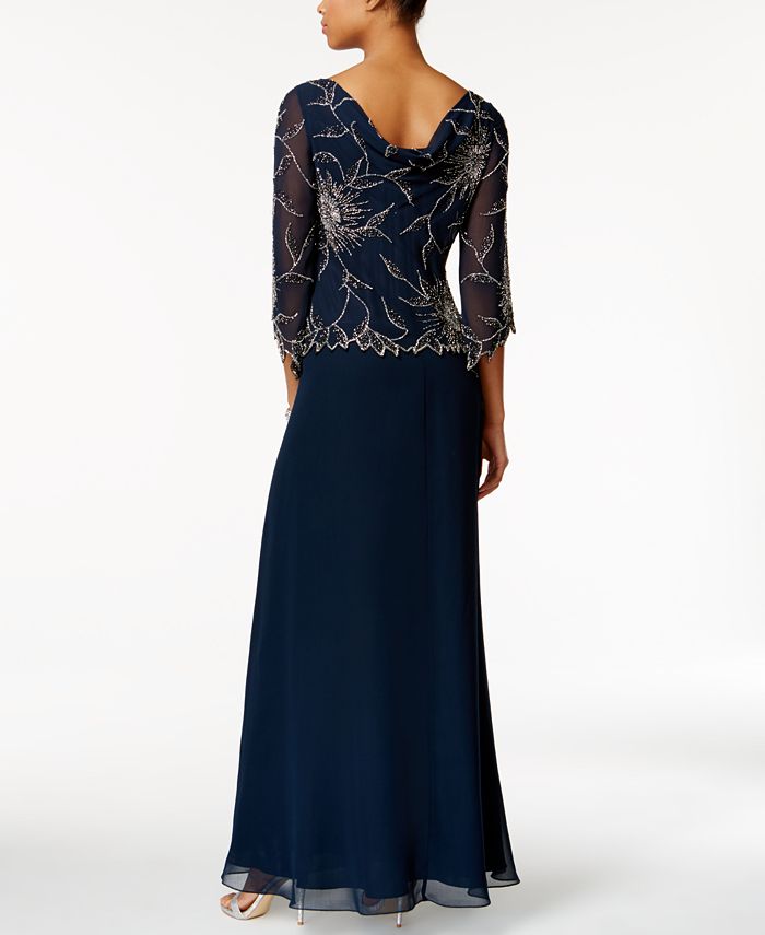 J Kara Embellished A-Line Gown & Reviews - Dresses - Women - Macy's