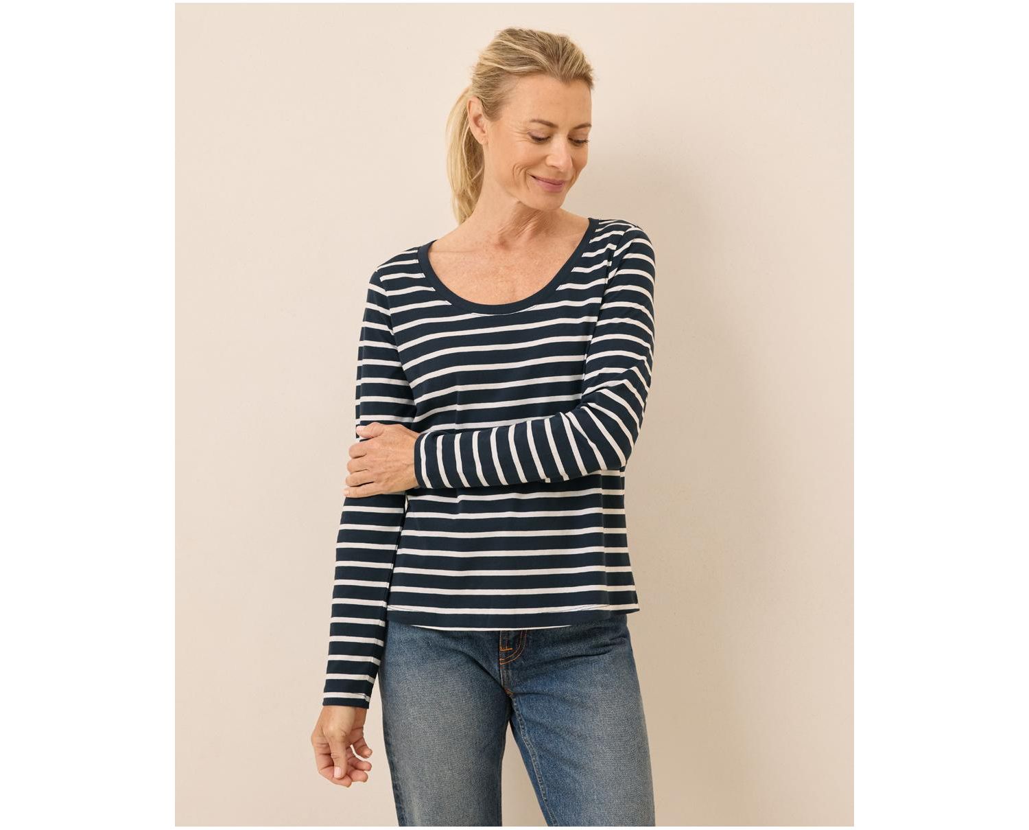 Organic Cotton Softspun Long Sleeve Scoop Neck Tee