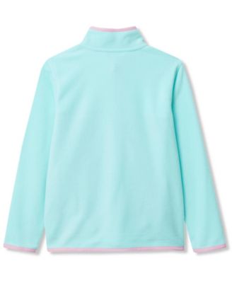 Girls Anyweather Fleece Snap Neck Pullover