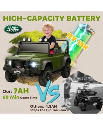 Kids Electric Car, Land Rover Licensed Off-Road Ride On Car,