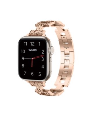 Waloo Pebble Styled Metal Replacement Band for Apple Watch - Rose gold