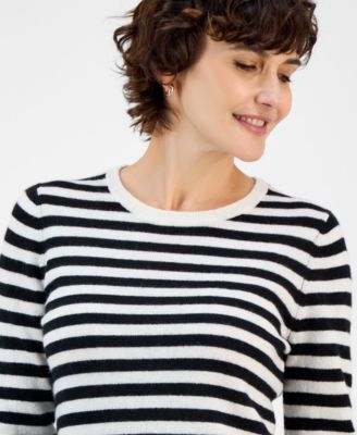 100% Cashmere Women's Petite Long-Sleeve Crewneck Sweater, Created for Macy's