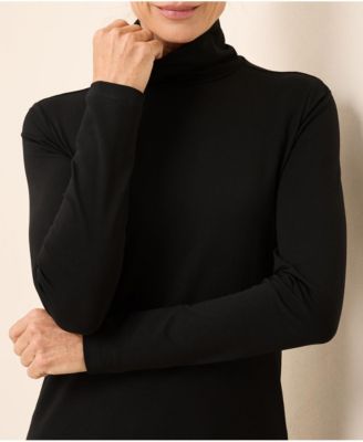 Luxe Stretch Jersey Slim Turtleneck
