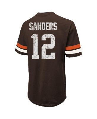 Men's Shedeur Sanders Brown Cleveland Browns 2025 NFL Draft Oversized T-Shirt