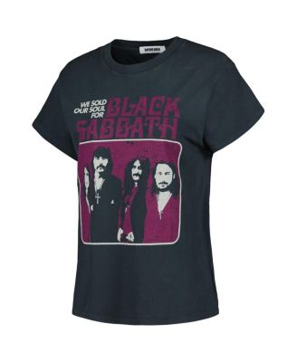 Women's Charcoal Black Sabbath Tour Graphic T-Shirt