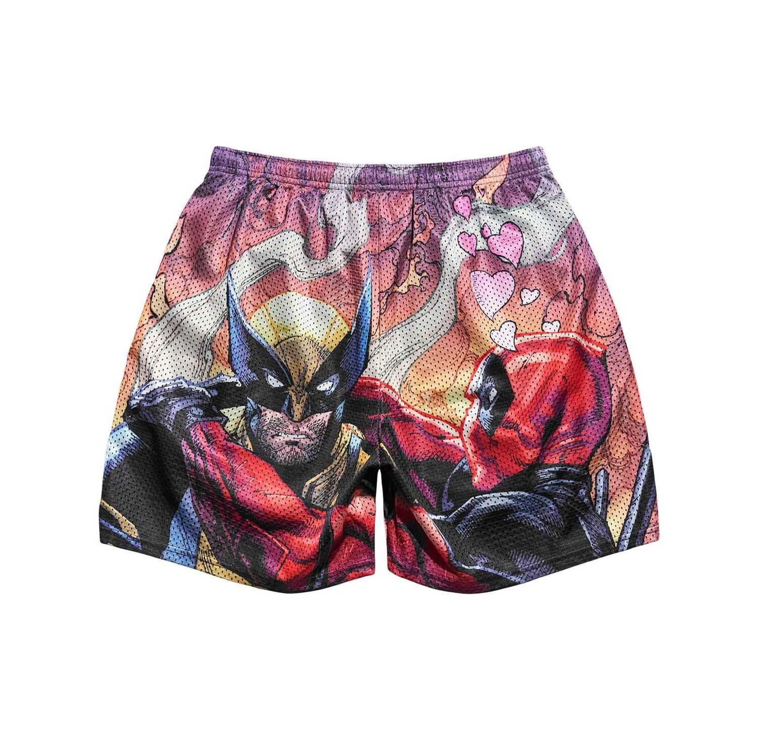 Men's Deadpool Wolverine Besties Retro Shorts