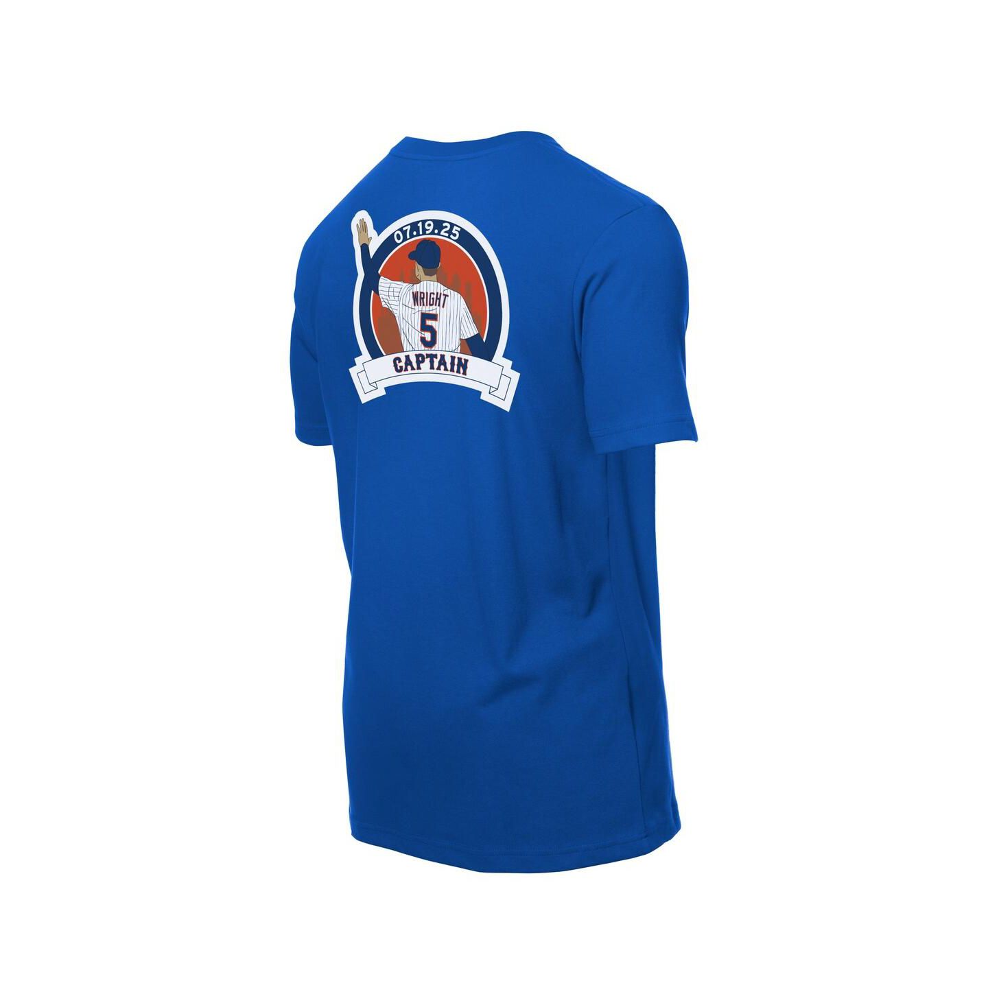 Мужская футболка New Era David Wright Royal New York Mets Retired Player Graphic — фото 2