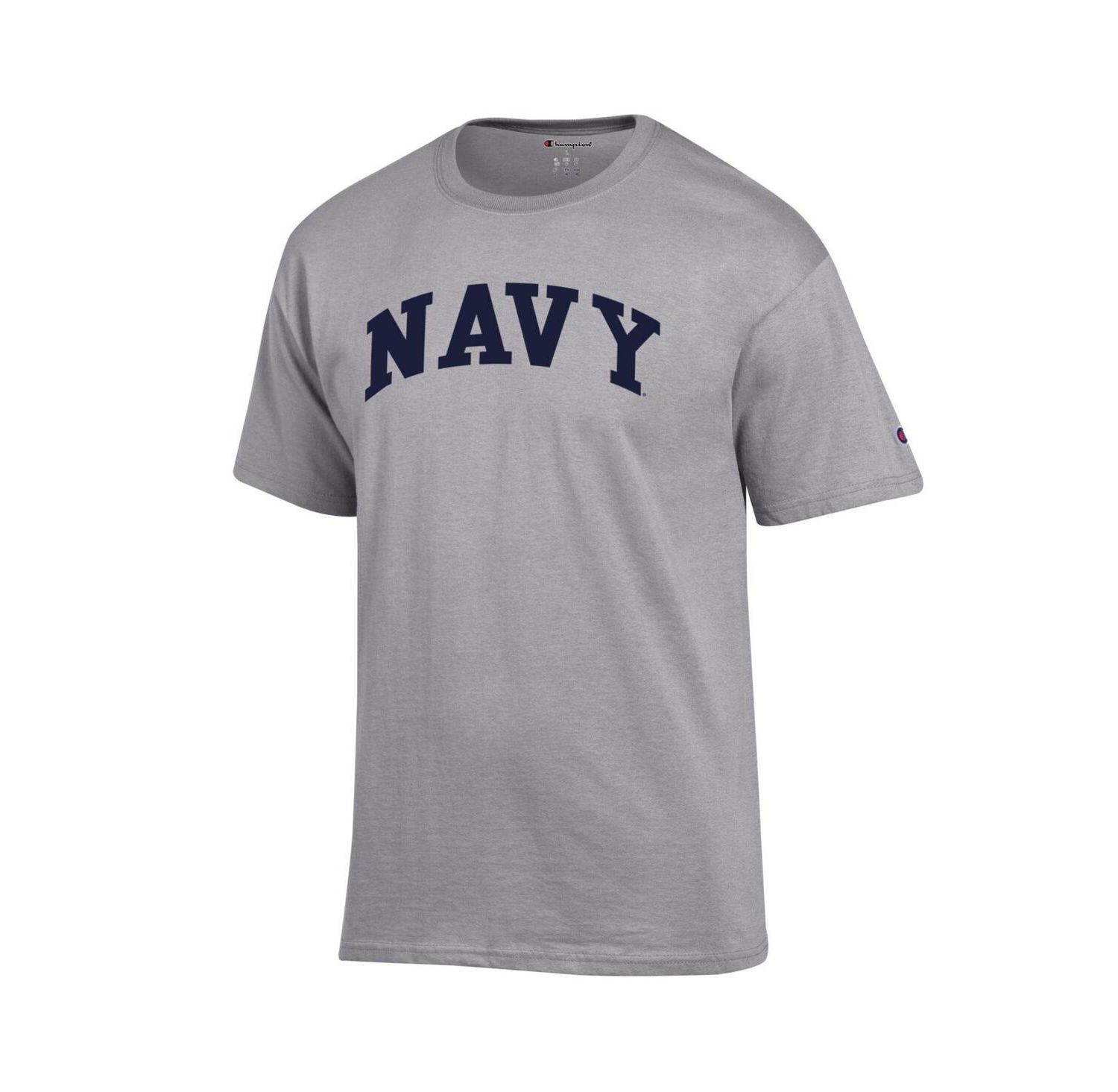 Men's Navy Navy Midshipmen Basic Arch T-Shirt