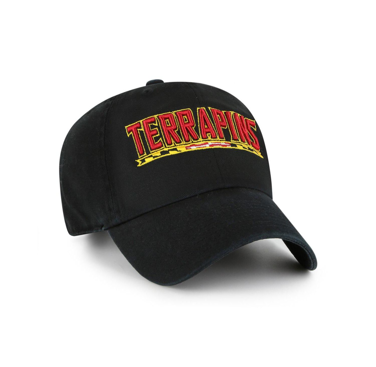 Men's Black Maryland Terrapins Clean Up Adjustable Hat
