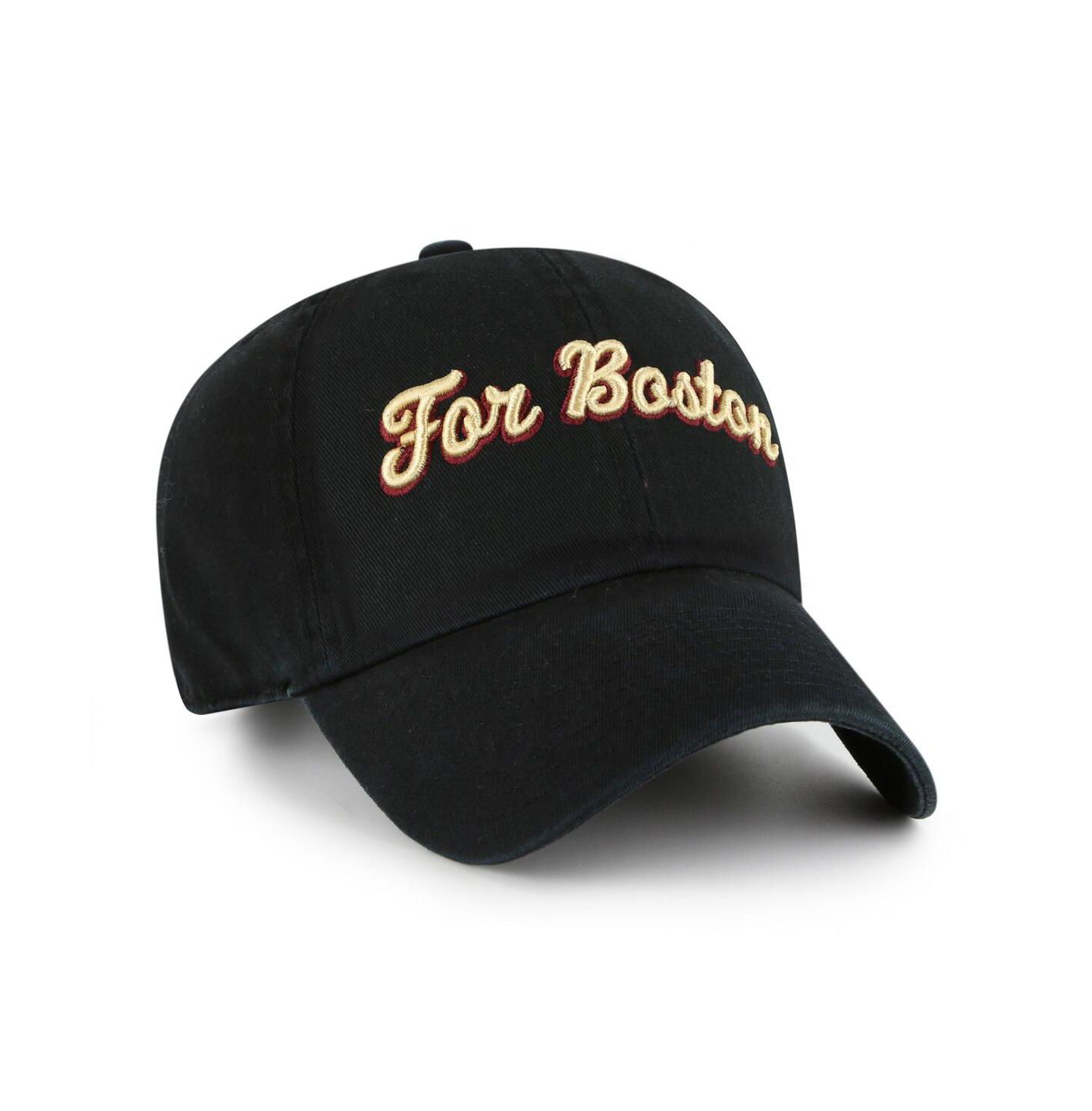 Мужская кепка '47 Brand Black Boston College Eagles Clean Up Adjustable Hat — фото 3