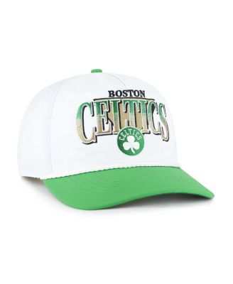 Men's White/Kelly Green Boston Celtics Tribute Two-Tone Hitch Adjustable Hat