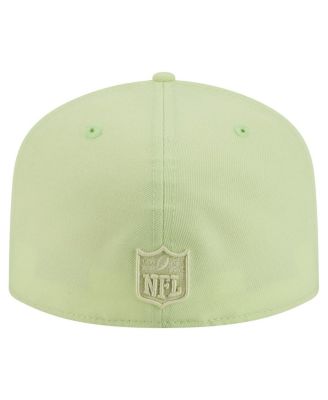 Men's Light Green Bay Packers Color Pack A-Frame 59FIFTY Fitted Hat