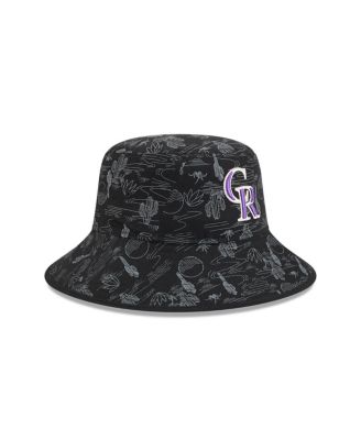 Big Boys and Girls Black Colorado Rockies 2025 Spring Training All Over Print Bucket Hat