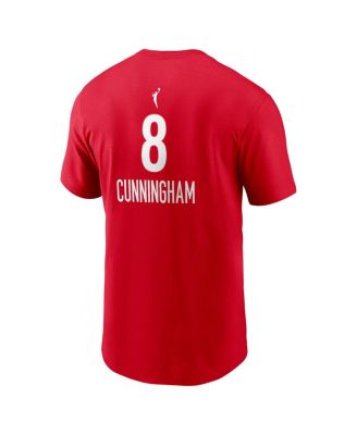 Men's Sophie Cunningham Red Indiana Fever Rebel Name Number T-Shirt