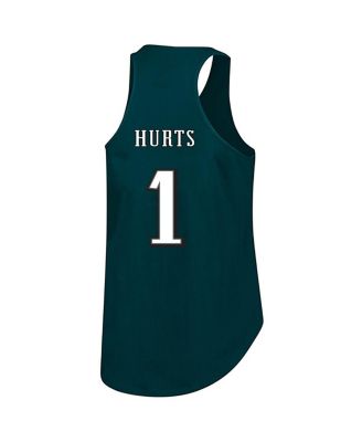 Women's&nbsp;Jalen Hurts Green Philadelphia Eagles Plus Size Name Number Tank Top