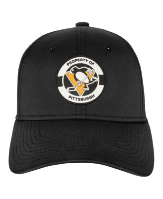 Big Boys and Girls Black Pittsburgh Penguins Authentic Pro&nbsp;Training Camp Stretch Fit Hat