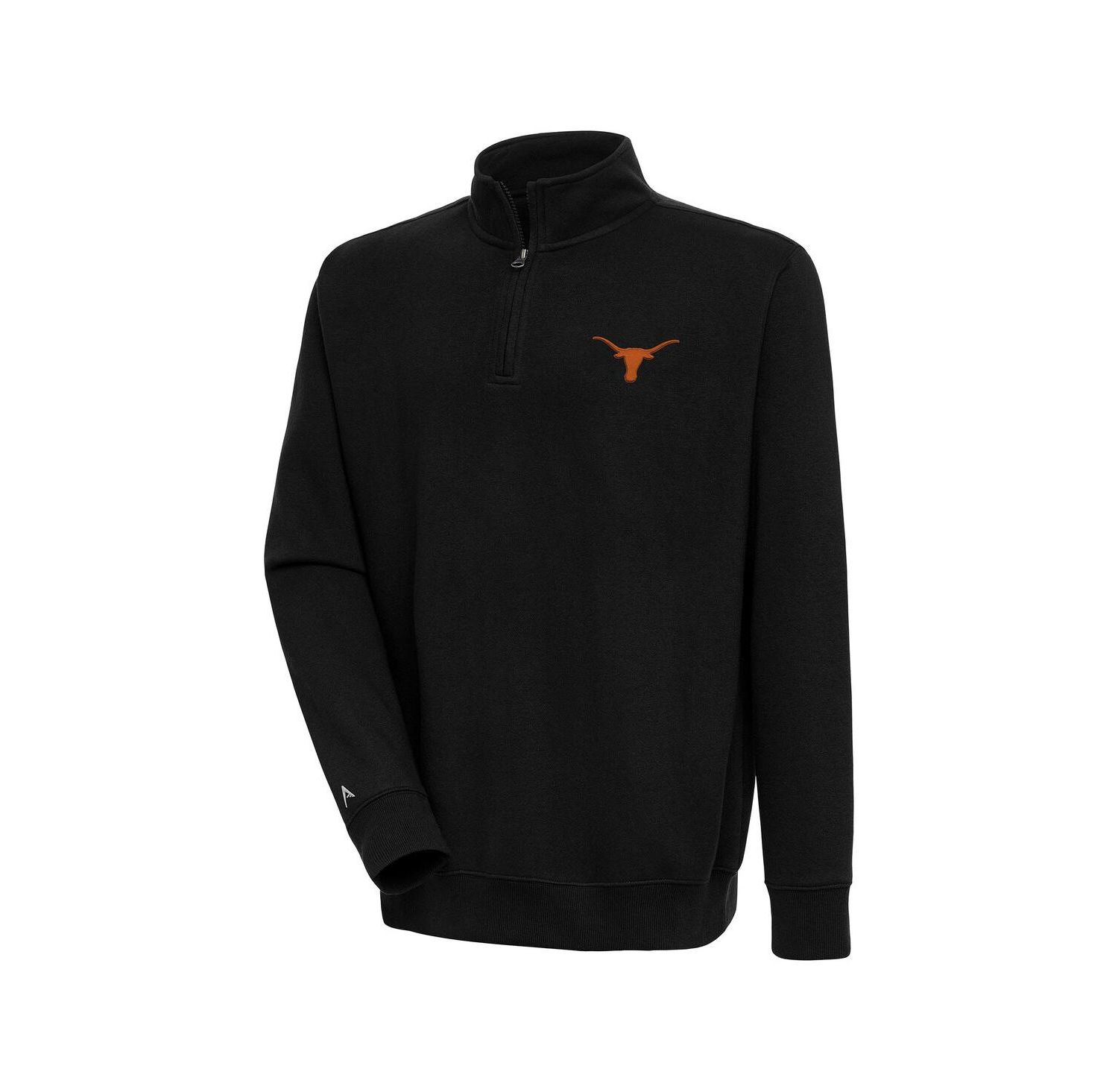 Men's Black Texas Longhorns Victory Quarter-Zip Pullover Hoodie