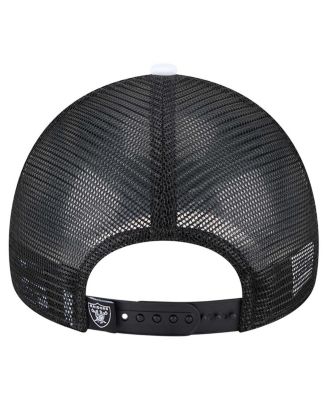 Big Boys and Girls Black Las Vegas Raiders Sport Night Color Block 9FORTY A-Frame Trucker Adjustable Hat