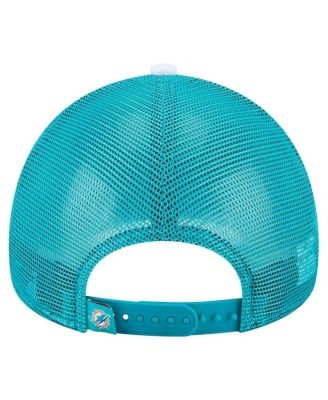 Toddler Aqua Miami Dolphins Sport Night Color Block 9FORTY A-Frame Trucker Adjustable Hat