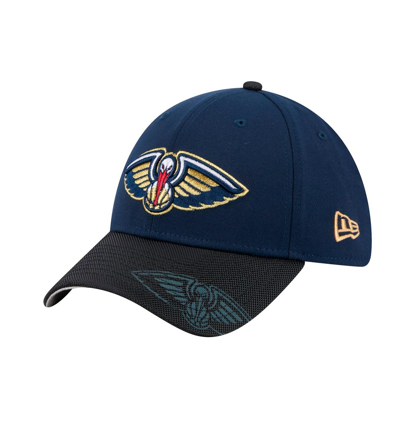 Мужская кепка New Era Navy New Orleans Pelicans Sport Night 39THIRTY Flex Hat — фото 1