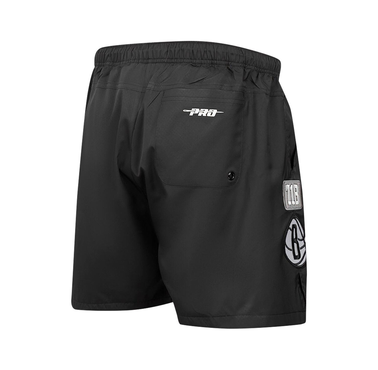 Men's Black Brooklyn Nets Area Code Shorts