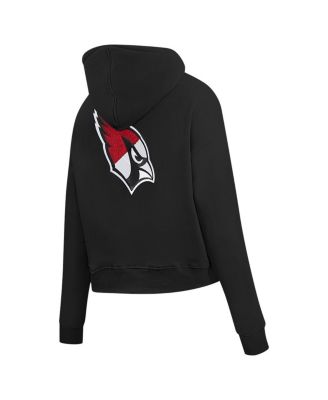 Women's Black Arizona Cardinals Split Logo Full-Zip Hoodie