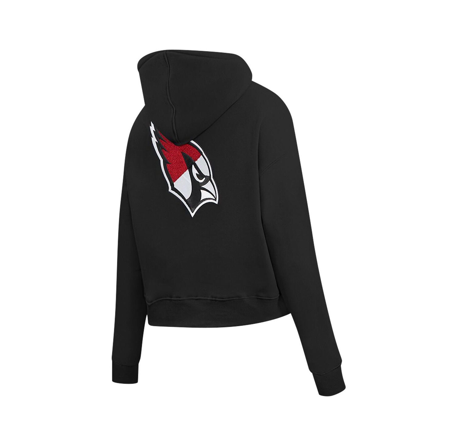Women's Black Arizona Cardinals Split Logo Full-Zip Hoodie