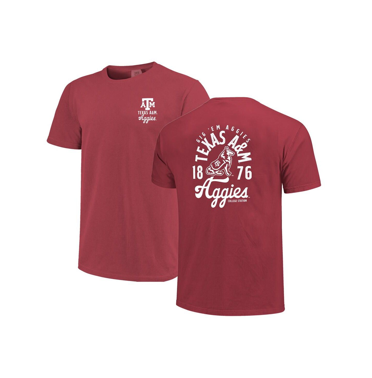 Мужская футболка Image One Maroon Texas A&M Aggies Comfort Colors Mascot Overlay — фото 1