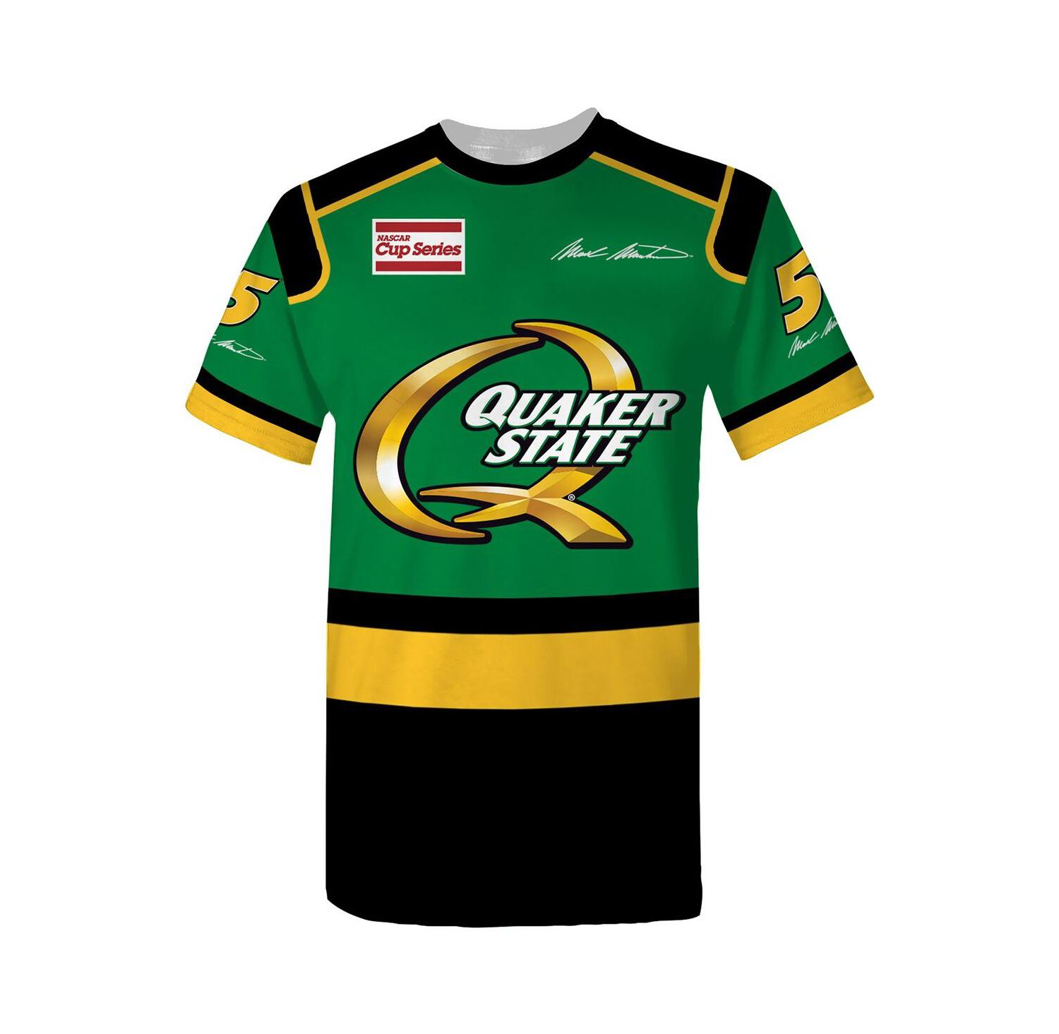 Men's Green Mark Martin Quaker State Legend Uniform T-Shirt