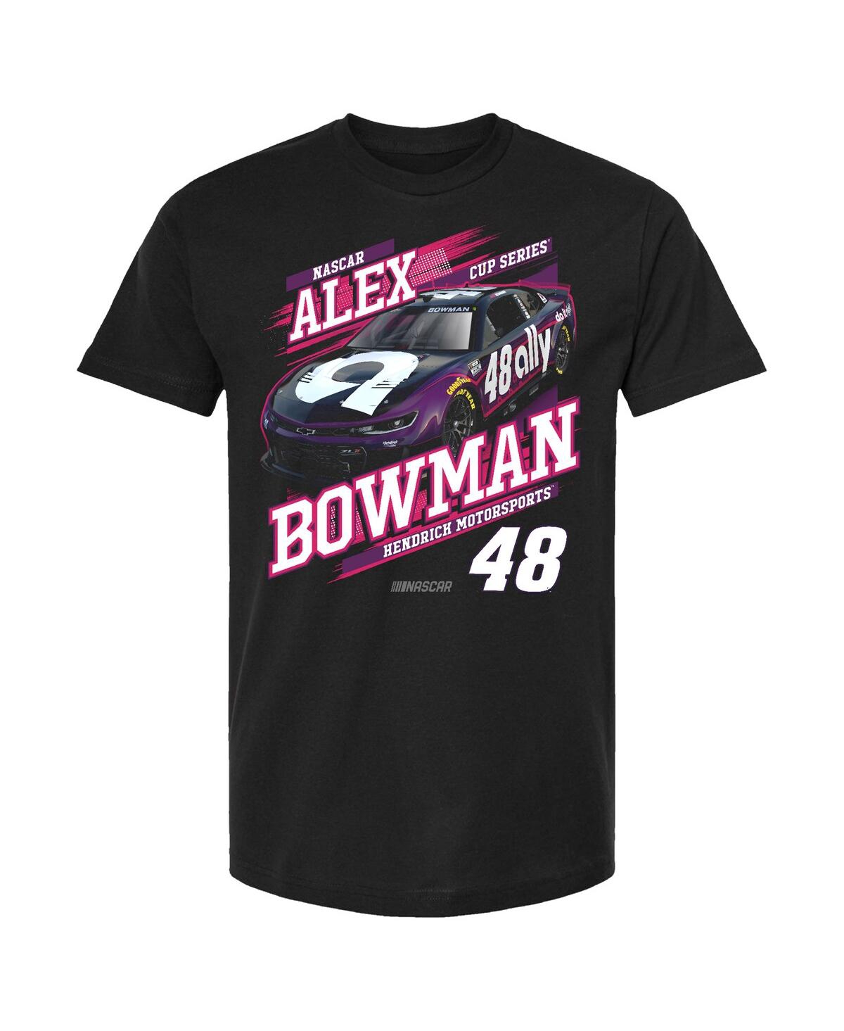 Hendrick Motorsports Team Collection Men's Black Alex Bowman Ally Car T-shirt In Black