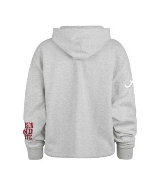 Women's Heather Gray Alabama Crimson Tide High Hopes Long Sleeve Cropped Hoodie