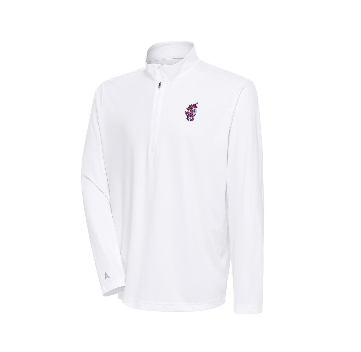 Men's White Florida Gators Swinging Gator Tribute Quarter-Zip Pullover Sweatshirt