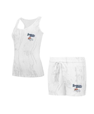 Concepts Sport - Women's Sport Denver Broncos Quartz Hacci Knit Tank Top Shorts Sleep Set