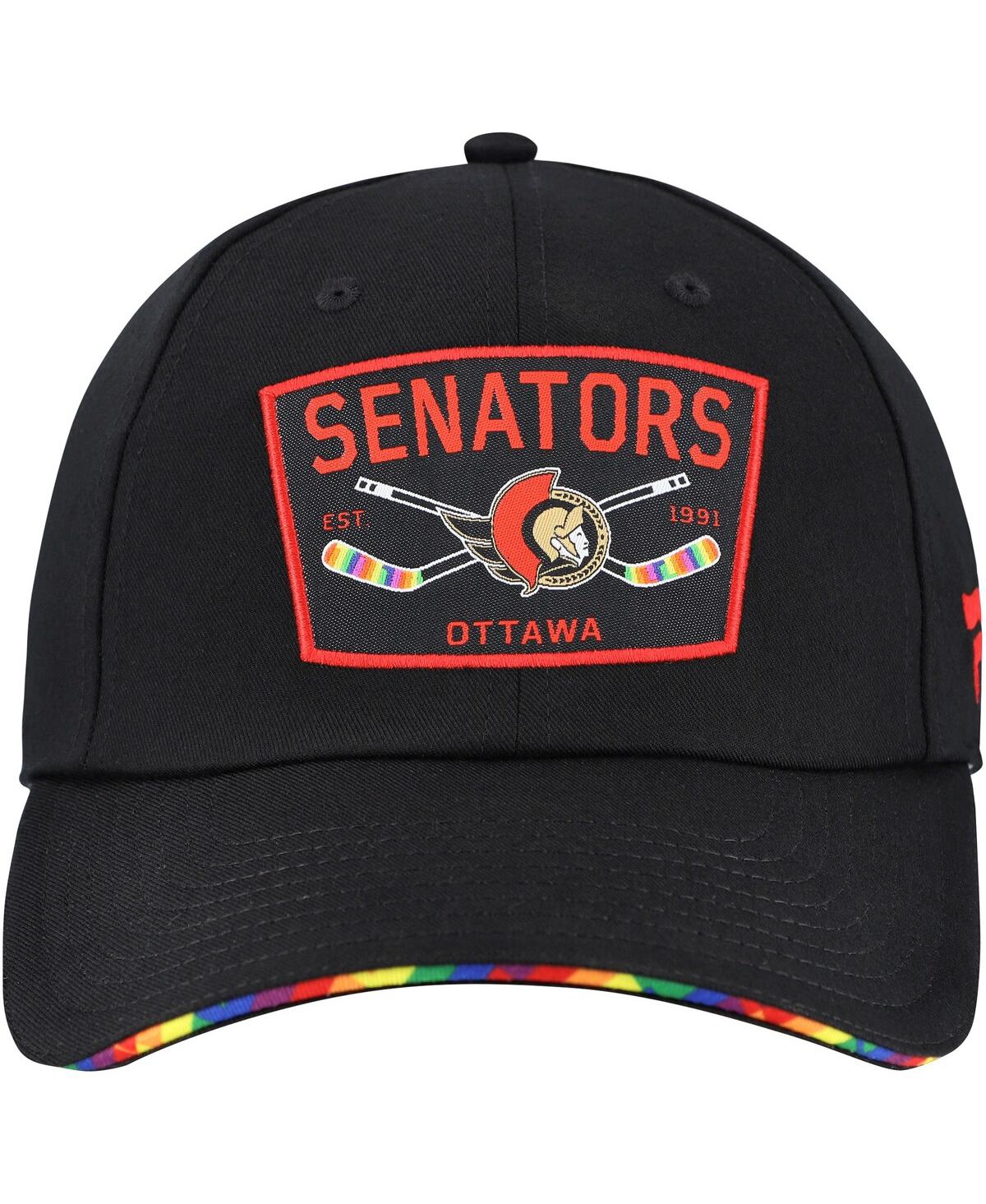 Fanatics Men's Black Ottawa Senators Hife Adjustable Hat In Black