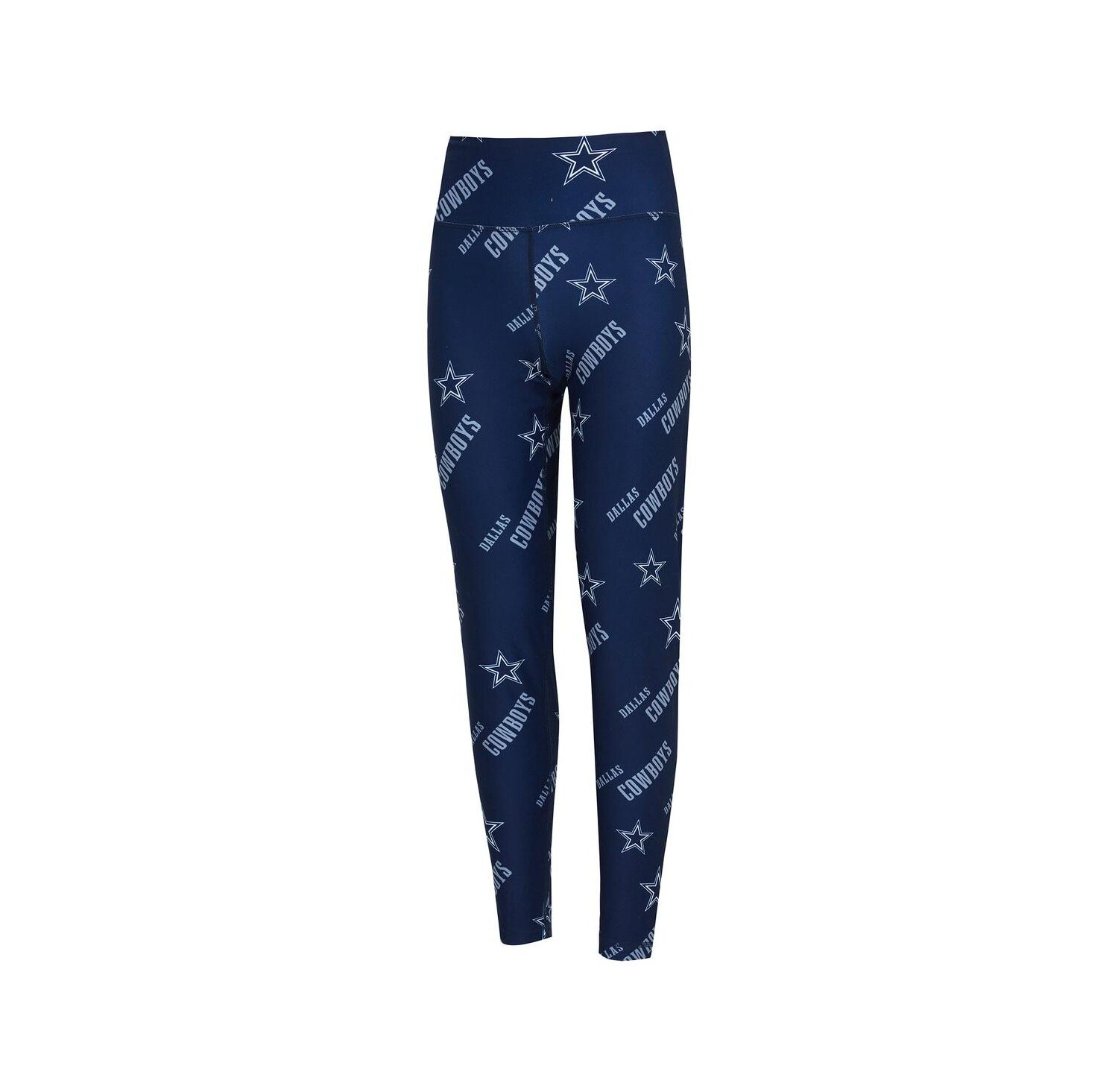 Women's Navy Dallas Cowboys Breakthrough Allover Print Knit Sleep Leggings