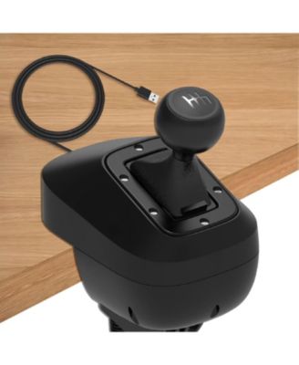 USB Simulator Gear Shifter for PC – Six-Speed H-Pattern with Reverse, Compatible with G25/G27/G29/G920/T300RS/GT – Ideal for Sim Racing Games