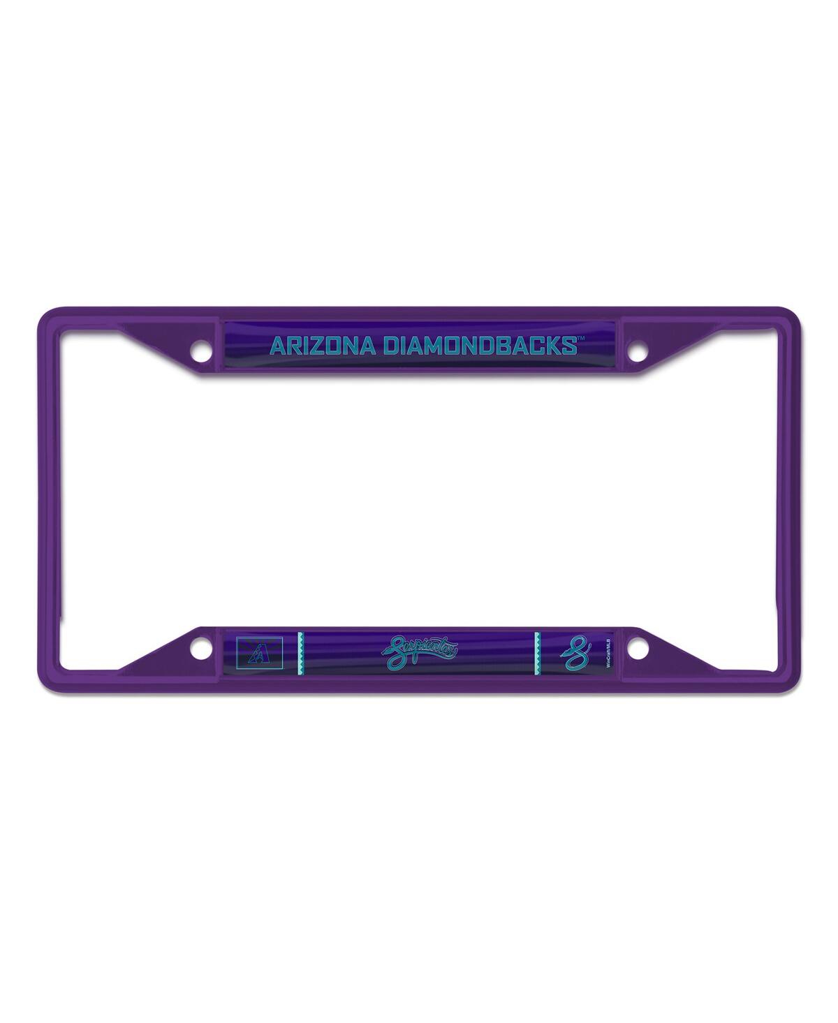 Wincraft Arizona Diamondbacks 2025 City Connect Laser Cut Metal License Plate Frame In Purple