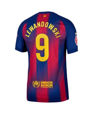 【新品未使用】FC Barcelona LEWANDOWSKI 9 ジャージ M Nike Men's Robert Lewandowski Navy Barcelona 2025/26 Home