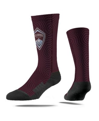 Strideline - Men's and Women's Burgundy Colorado Rapids 2024 Jersey Hook Premium Crew Socks