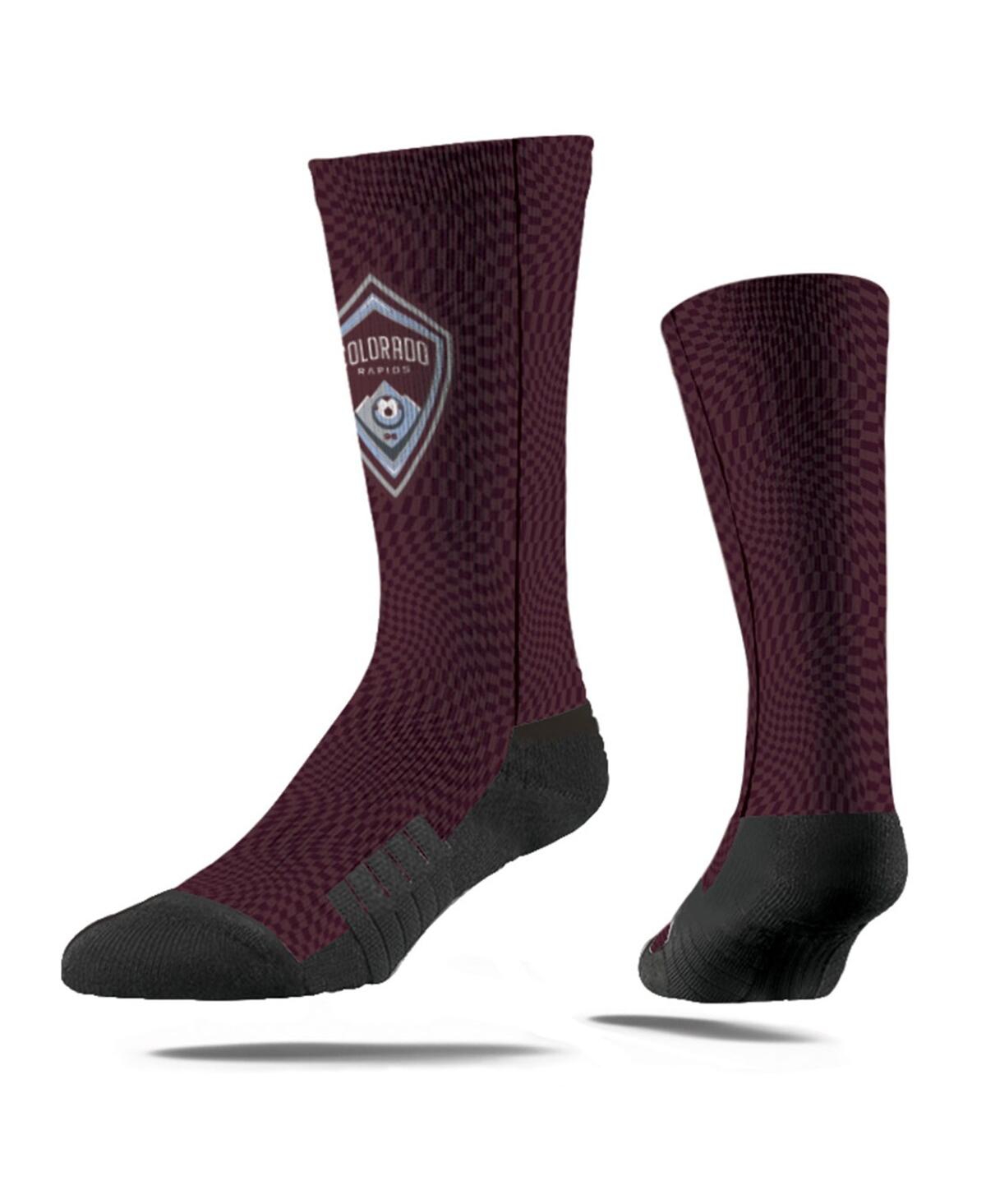 Strideline Men's And Women's Burgundy Colorado Rapids 2024 Jersey Hook Premium Crew Socks In Burgundy