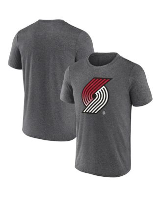 Fanatics - Men's Heather Charcoal Portland Trail Blazers Iconic Overtime T-Shirt