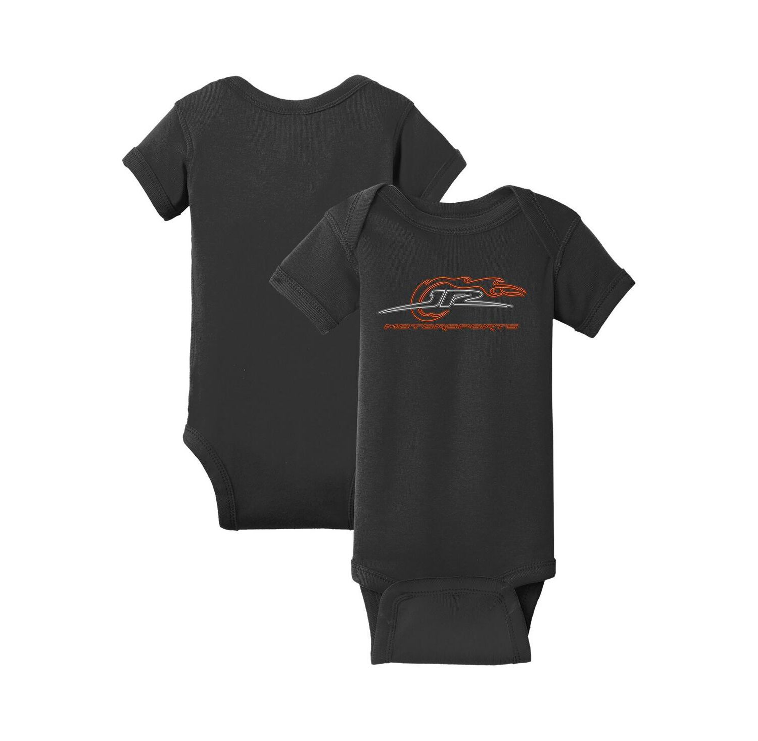 Baby Boys and Girls Black Neon Logo Bodysuit